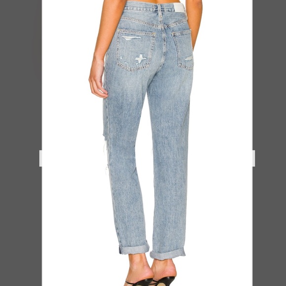 PISTOLA Presley High Rise Relaxed Roller in Wink Distressed - Picture 2 of 5